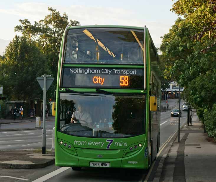 Nottingham Scania N230UD ADL Enviro400 637